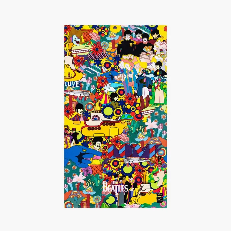 Slowtide The Beatles Yellow Submarine Beach Towel